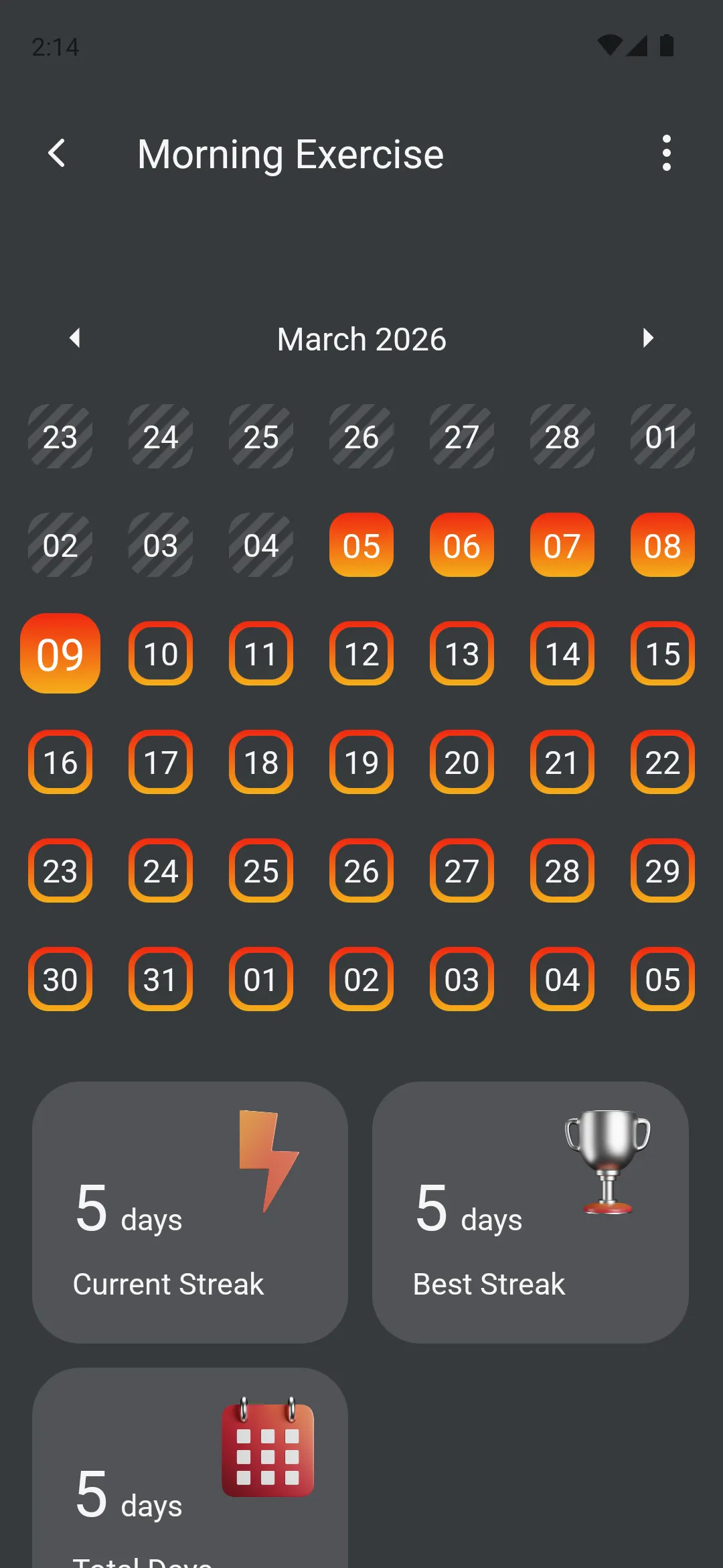 Completación de Hábito